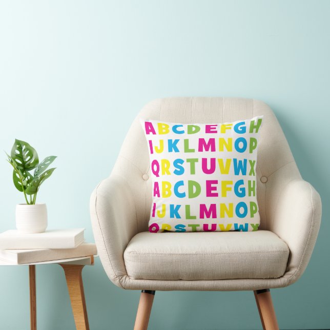 Colourful Alphabet Kids Cushion (Chair)