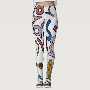 Colourful Alphabet Leggings