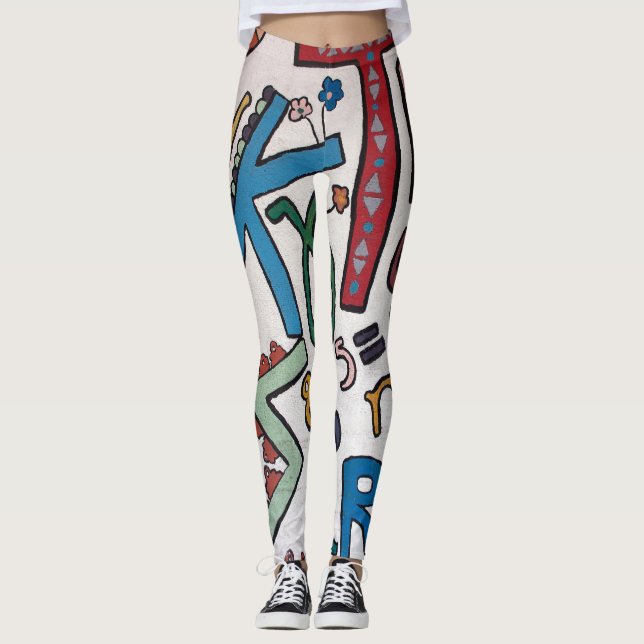 Colourful Alphabet Leggings (Front)
