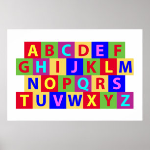 Colourful Alphabet Poster