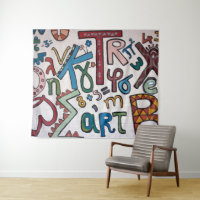 Colourful Alphabet Tapestry