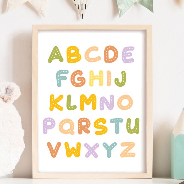 Colourful Alphabets Cutie Nursery  Poster (Creator Uploaded)
