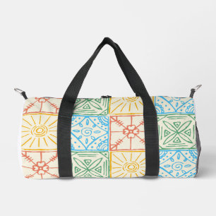 Colourful Amalfi style tile seamless pattern Duffle Bag