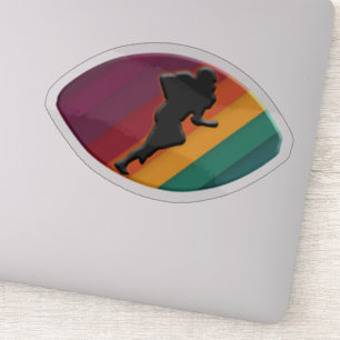 Colourful American football design