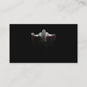 Colourful American Football Player Business Card