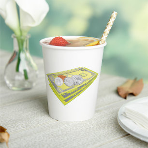Colourful American Money Cash and Coins  Paper Cups