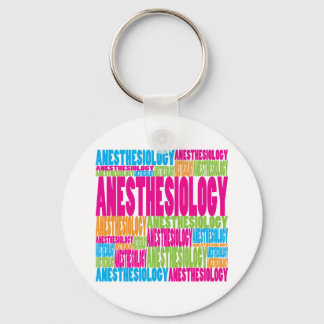 Colourful Anaesthesiology Key Ring