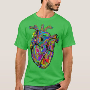 Colourful Anatomical Heart T-Shirt