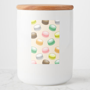 Colourful and Beautiful Macarons Food Label