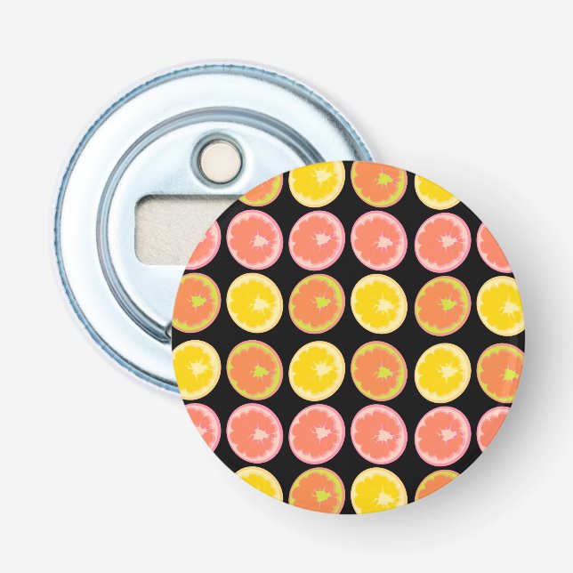Colourful and Bright GrapeFruit Slices  Bottle Opener (Front)