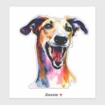 Colourful and Cute Greyhound Artwork