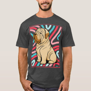 Colourful and Cute Shar Pei Puppy G T-Shirt