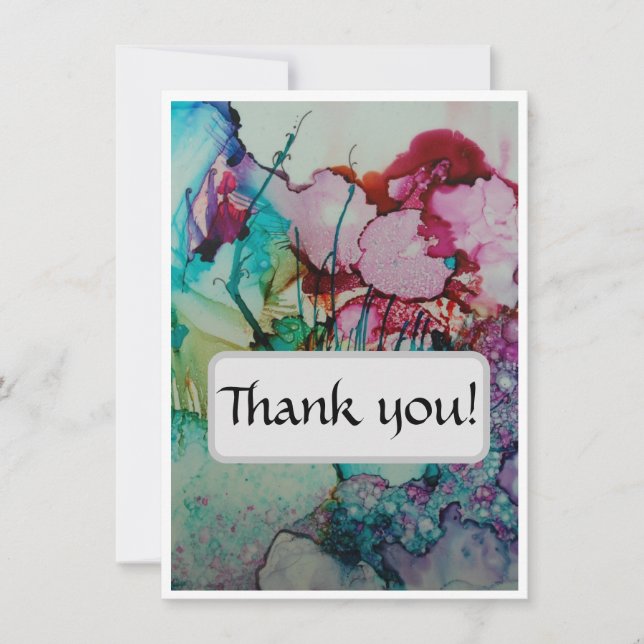 Colourful and elegant Thank You Card (Front)