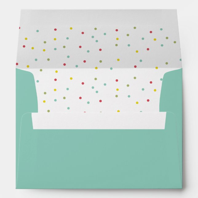 Colourful and Festive Confetti Dots II Envelopes (Back (Bottom))