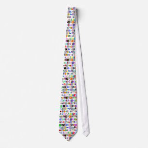 Colourful and Fun Depiction of Pi Calculated Tie