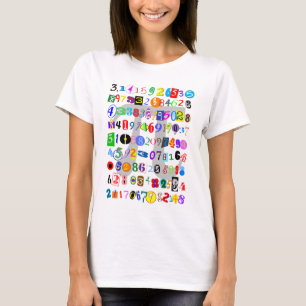 Colourful and Fun Depiction of Pi T-Shirt