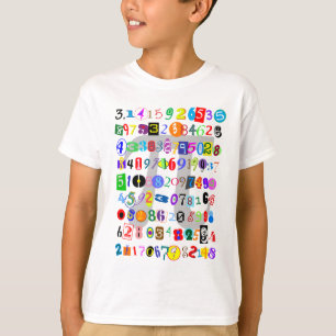 Colourful and Fun Depiction of Pi T-Shirt