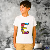 Colourful and Fun Monogram E Tribal and Doodle