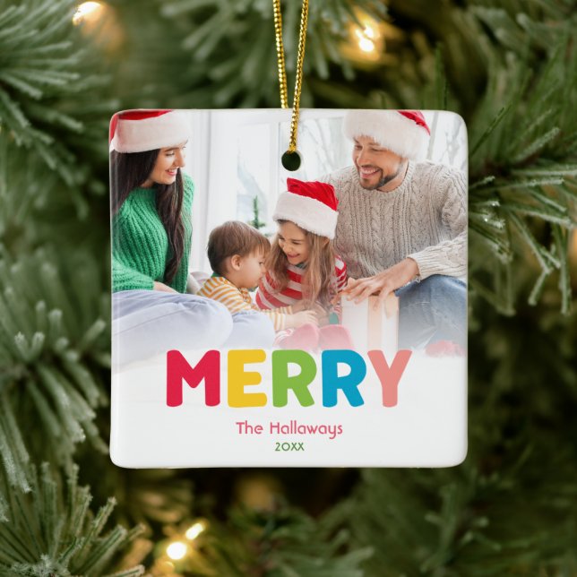 Colourful And Merry Ceramic Ornament (Tree)
