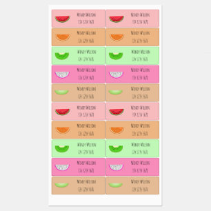 Colourful and pretty slices of juicy fruits