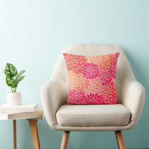 Colourful and Stylish Zinnia Flower Pillow