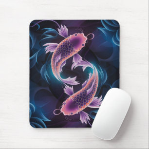 Colourful and Translucent Exotic Fish Aquarium Mouse Mat