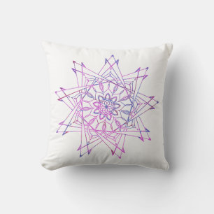 Colourful and Unique Boho Mandala Throw Pillow