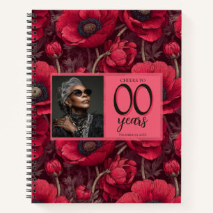 Colourful Anemones Surprise Birthday Trendy Notebook