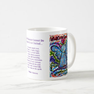 Colourful Angel Cancer Cannot Poem Coffee Mugs