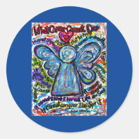 Colourful Angel What Cancer Cannot Do Poem Decals