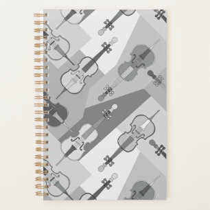  Colourful Angled Cellos Pattern  Planner