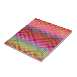 Colourful Angles Tile