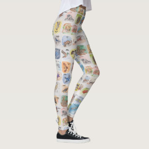 Colourful Animal Image Leggings