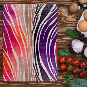 Colourful Animal Print Art Chopping Board