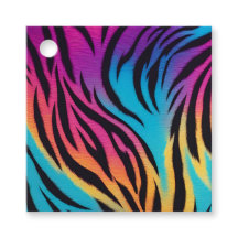 Colourful Animal Print Art Gift Tags