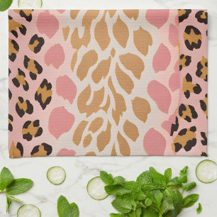 Colourful Animal Print Art Kitchen Towel