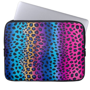 Colourful Animal Print Art Laptop Case