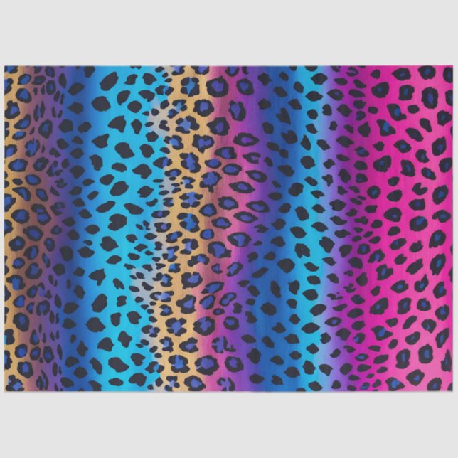 Colourful Animal Print Art Tissue Paper (Front)
