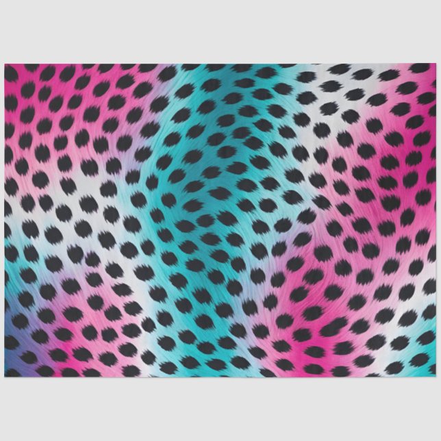 Colourful Animal Print Art Tissue Paper (Front)