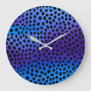 Colourful Animal Print Art Wall Clock
