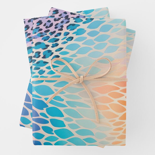 Colourful Animal Print Art Wrapping Paper Sheets (Creator Uploaded)