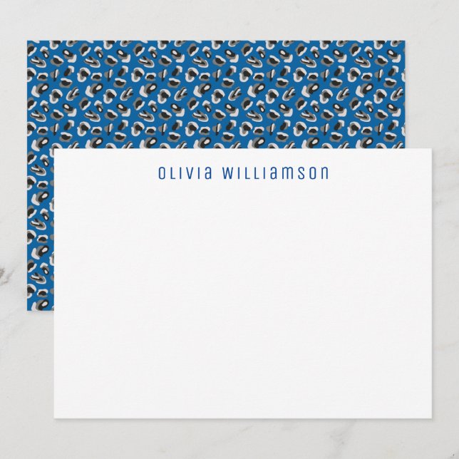 Colourful animal print card (Front/Back)