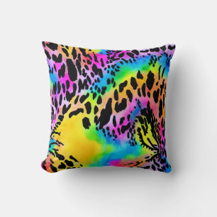 Colourful Animal Print Pattern Cushion