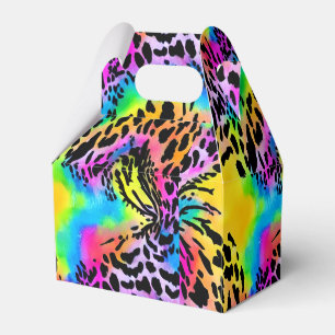 Colourful Animal Print Pattern Favour Box