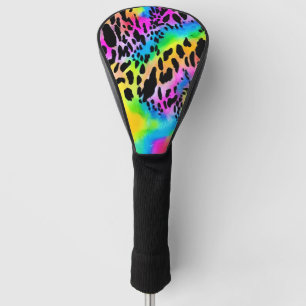 Colourful Animal Print Pattern Golf Head Cover