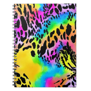 Colourful Animal Print Pattern Notebook