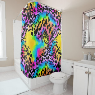 Colourful Animal Print Pattern Shower Curtain