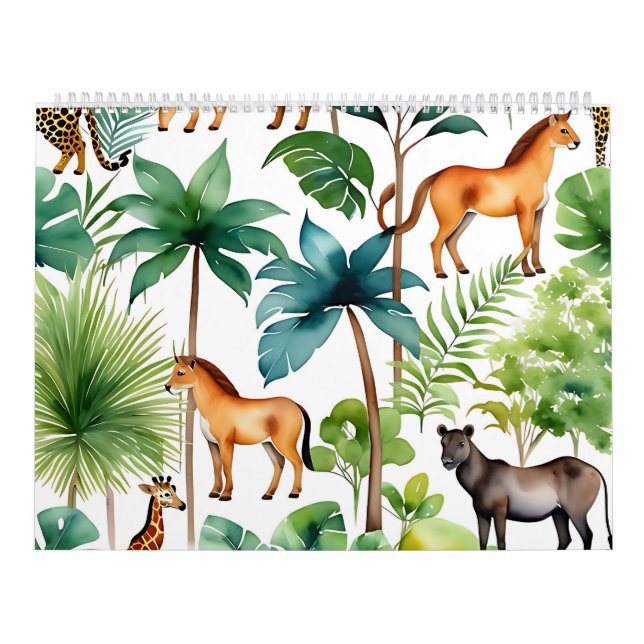 Colourful Animals Calendar (Cover)