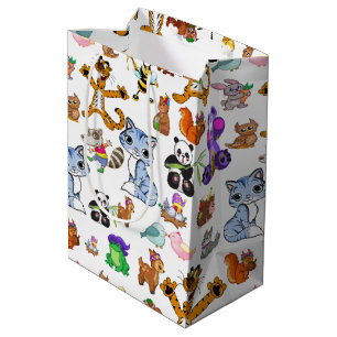 Colourful Animals  Medium Gift Bag