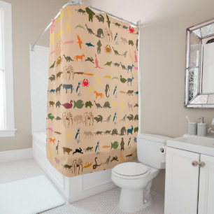 Colourful Animals Pattern #2 Shower Curtain